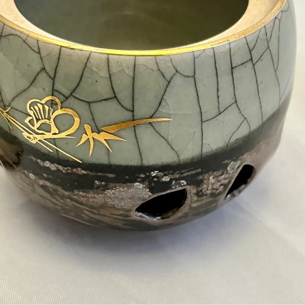 Otagiri Green and Gold Coffee & Tea Accessory